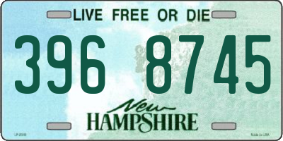 NH license plate 3968745