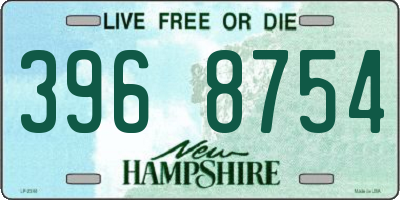 NH license plate 3968754