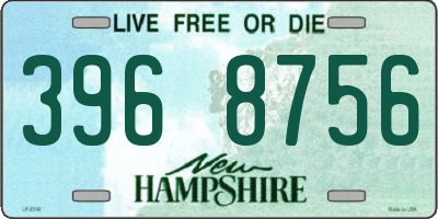 NH license plate 3968756