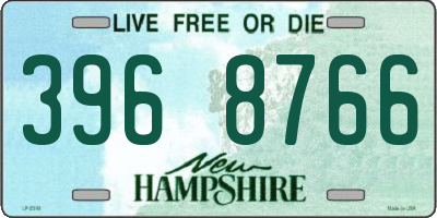 NH license plate 3968766
