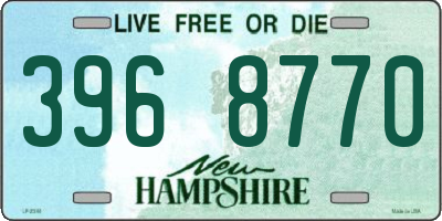 NH license plate 3968770