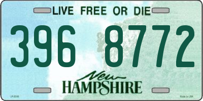 NH license plate 3968772
