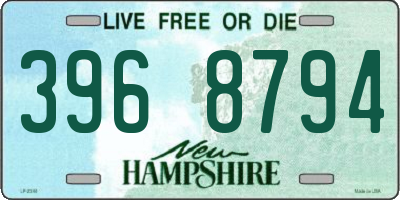 NH license plate 3968794