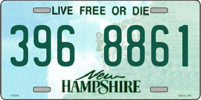 NH license plate 3968861
