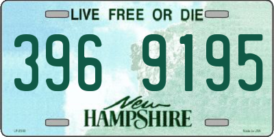 NH license plate 3969195