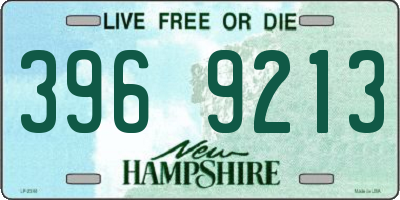 NH license plate 3969213