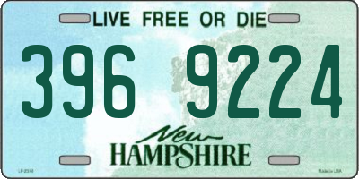 NH license plate 3969224