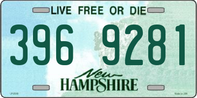 NH license plate 3969281
