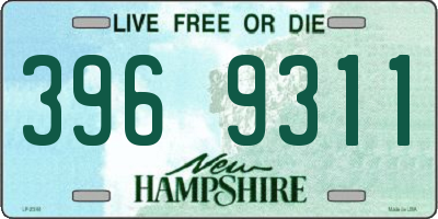 NH license plate 3969311