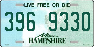 NH license plate 3969330