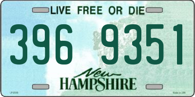 NH license plate 3969351