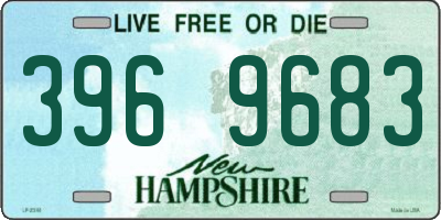 NH license plate 3969683