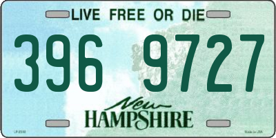 NH license plate 3969727