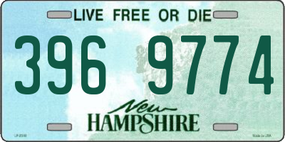 NH license plate 3969774