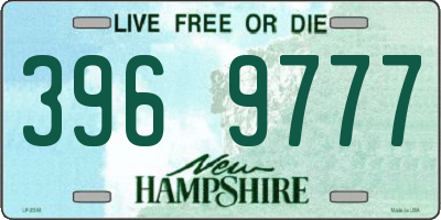 NH license plate 3969777
