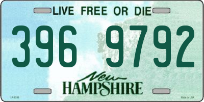 NH license plate 3969792