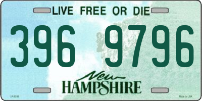 NH license plate 3969796