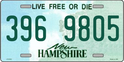 NH license plate 3969805