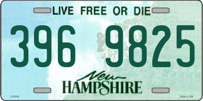 NH license plate 3969825