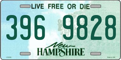 NH license plate 3969828