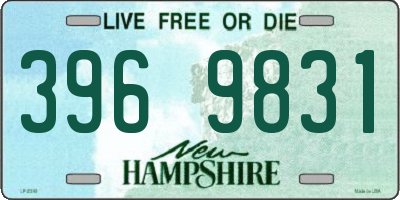 NH license plate 3969831