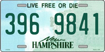 NH license plate 3969841