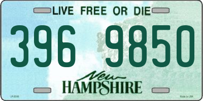 NH license plate 3969850
