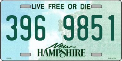 NH license plate 3969851