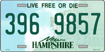 NH license plate 3969857