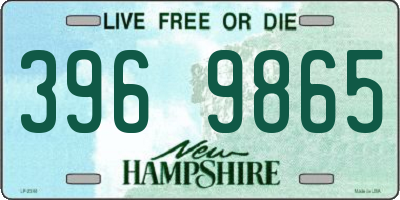 NH license plate 3969865