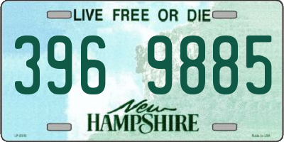 NH license plate 3969885