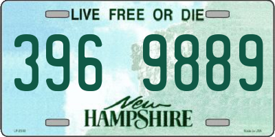 NH license plate 3969889