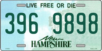 NH license plate 3969898