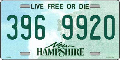 NH license plate 3969920