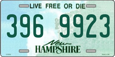 NH license plate 3969923