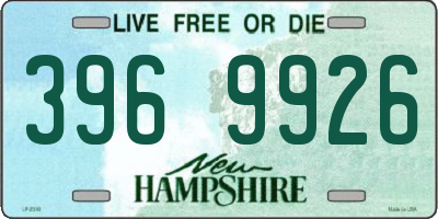 NH license plate 3969926