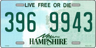 NH license plate 3969943
