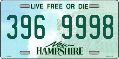 NH license plate 3969998