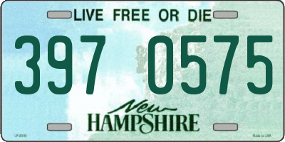 NH license plate 3970575
