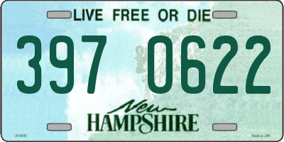 NH license plate 3970622