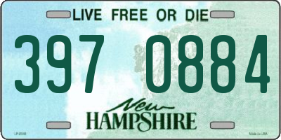 NH license plate 3970884