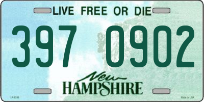 NH license plate 3970902