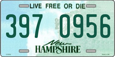 NH license plate 3970956