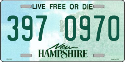 NH license plate 3970970