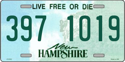 NH license plate 3971019