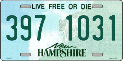 NH license plate 3971031