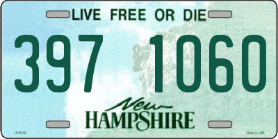 NH license plate 3971060