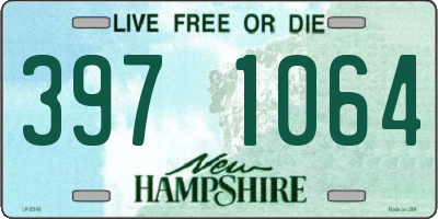 NH license plate 3971064