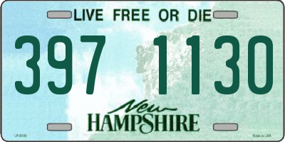 NH license plate 3971130