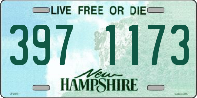 NH license plate 3971173